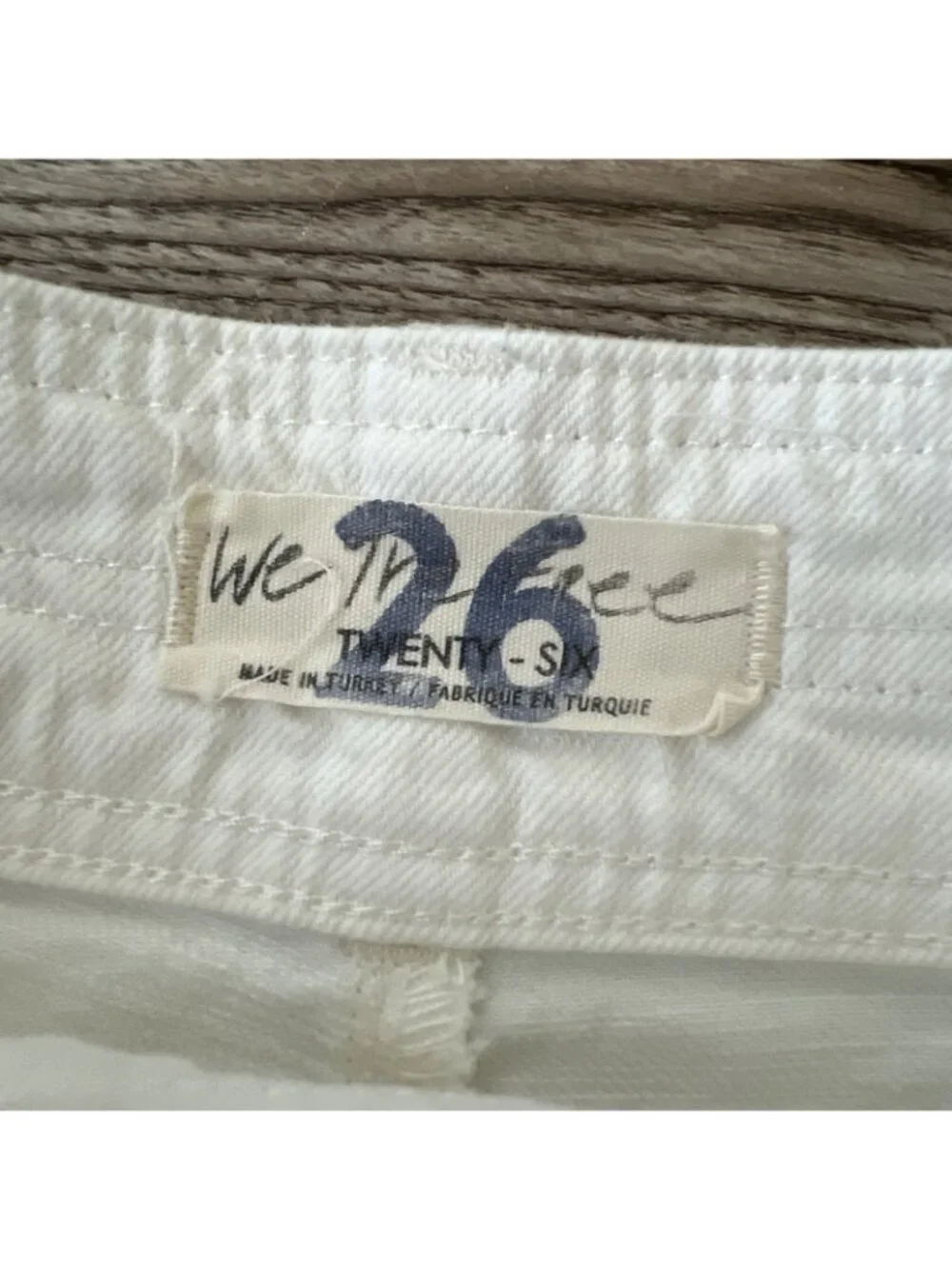 Free People Colette Wide Leg Crop Jeans Womens 26 Ivory Button Fly High Rise